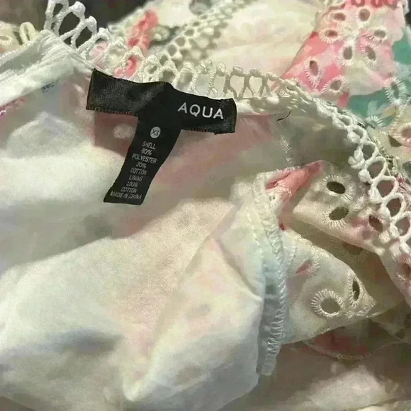 Aqua Women's Floral Lace Deep V-Neck Dress size XS - Picture 11 of 11